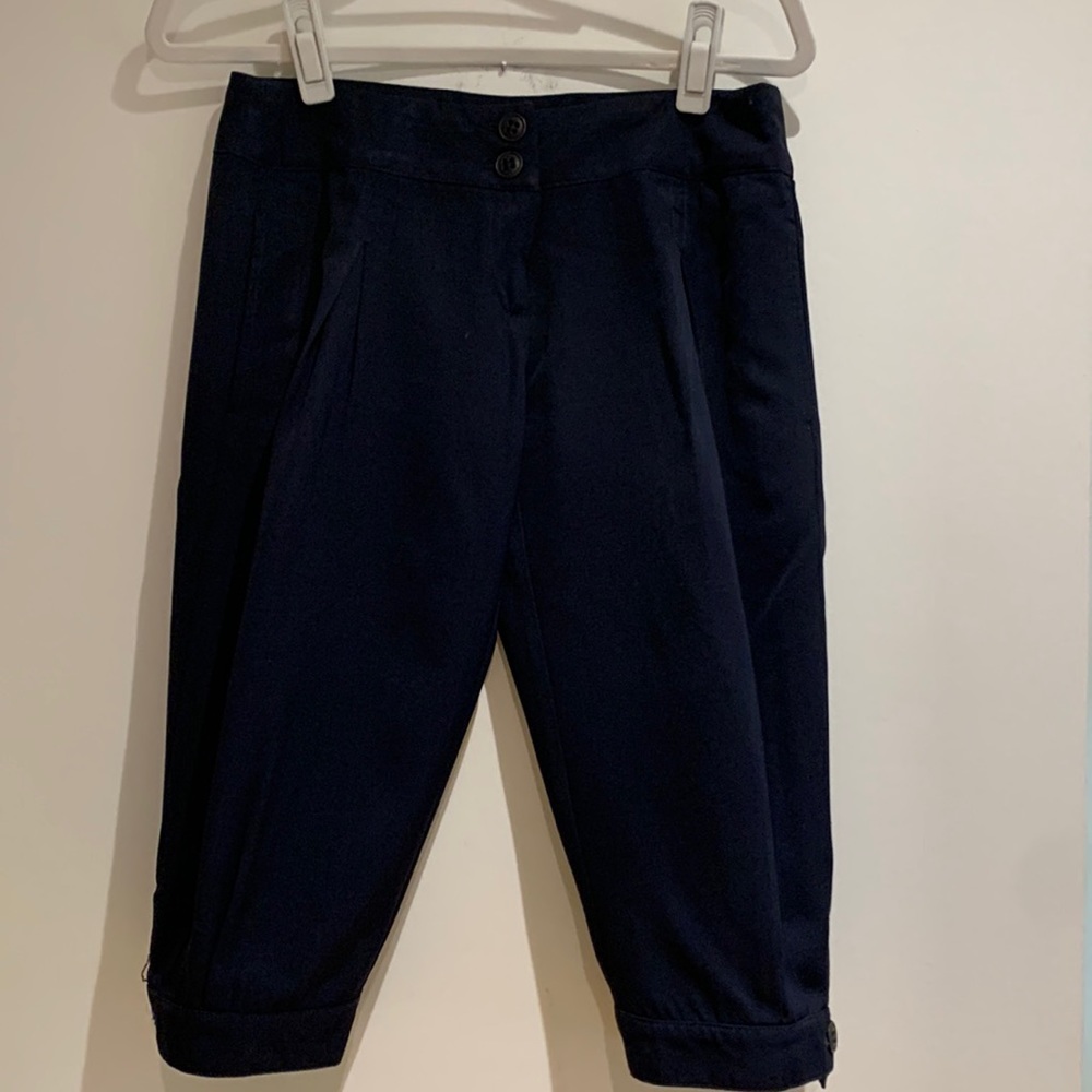 PennyBlack navy knee length trousers size 8